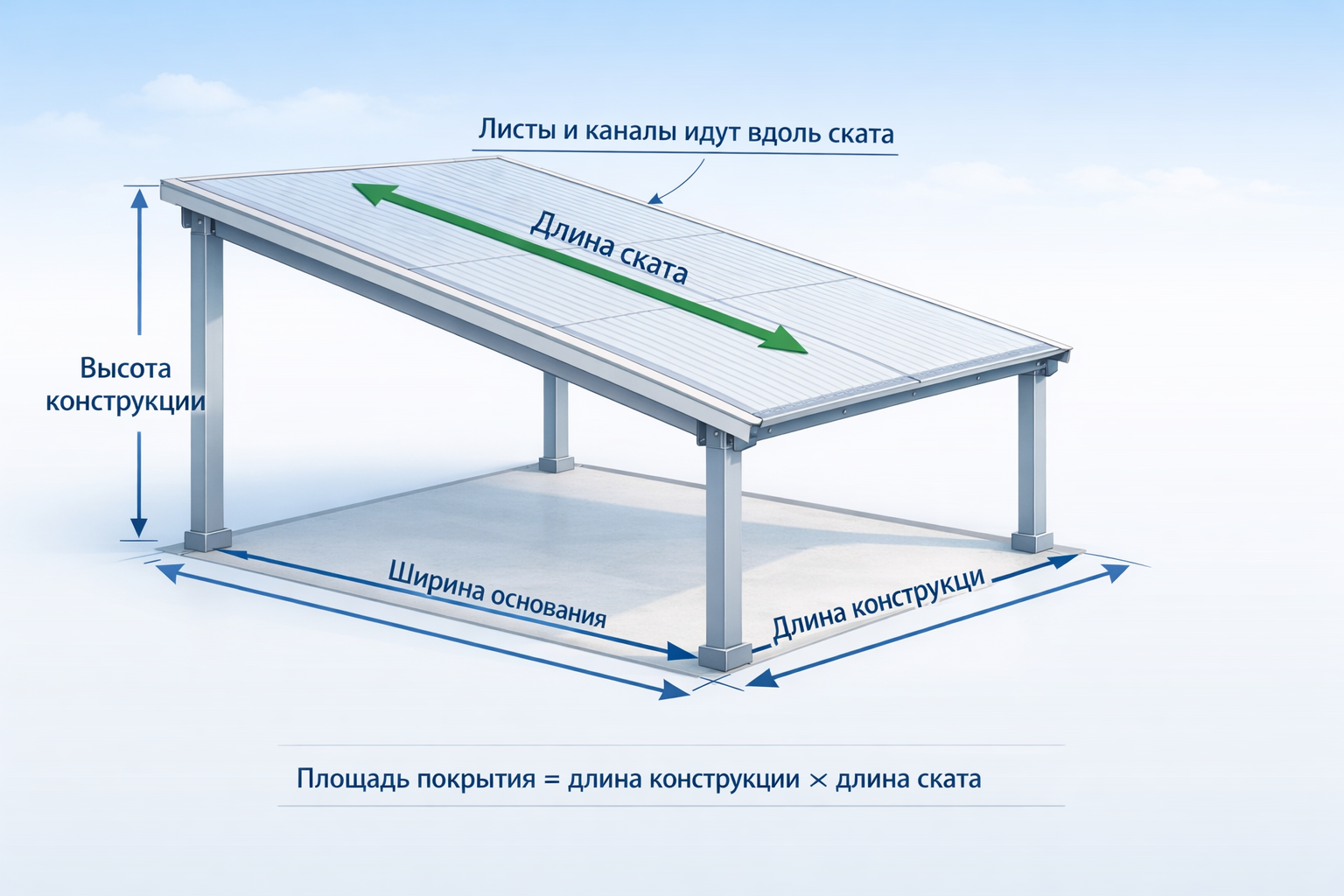 Схема измерения конструкции